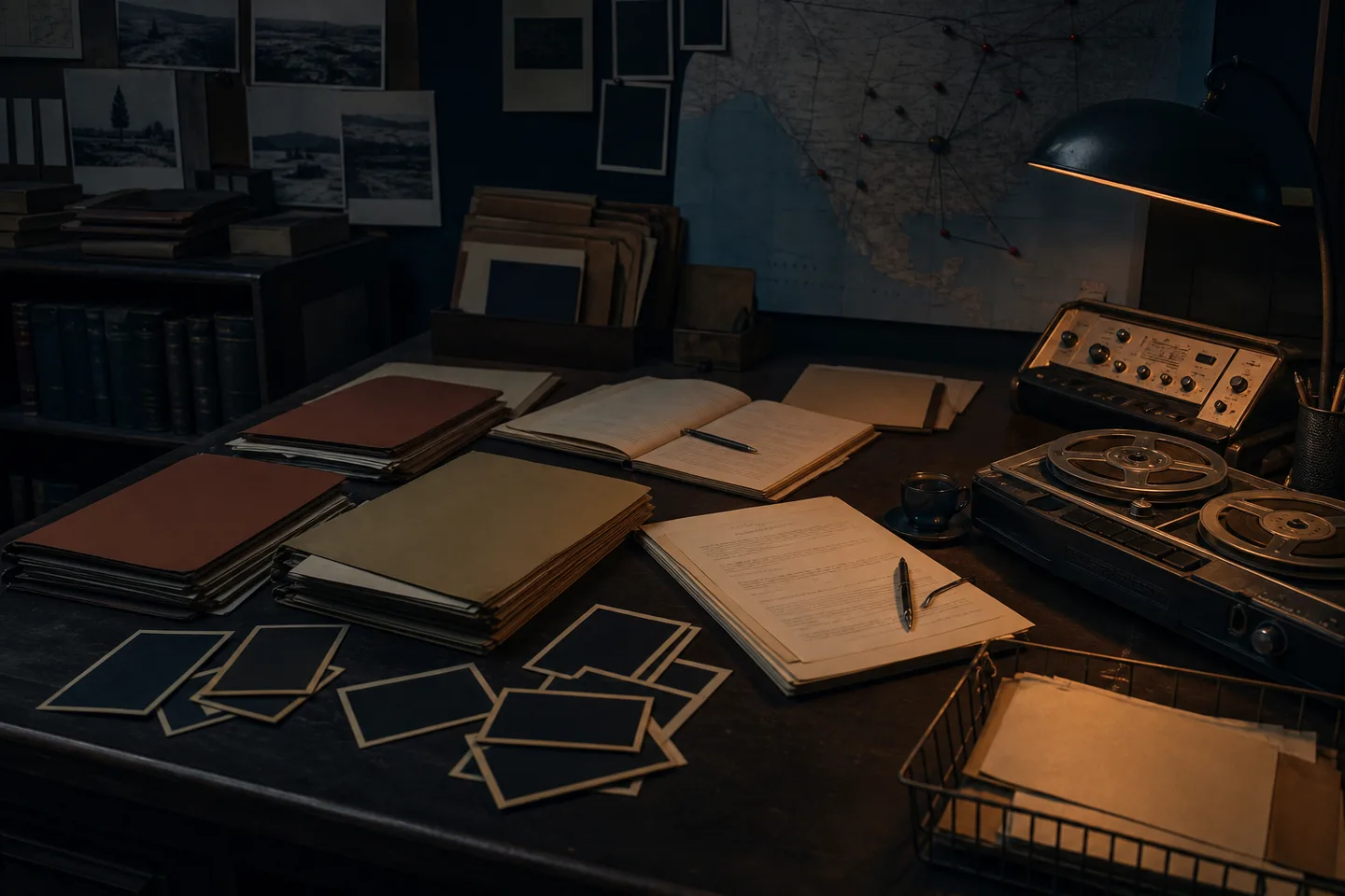 Editorial reconstruction of an archival behavioral-science research desk